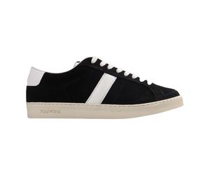 Tom Ford - Suede Low Top Baskets - Homme - Chaussures - Noir - Taille: 41 EU