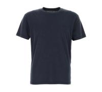 Tom Ford - T-shirt bleu marine en lyocell mélangé - Homme - Tops - Bleu - Taille: L