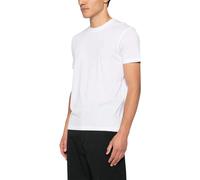 Tom Ford - T-Shirt Col Rond en Coton Lyocell - Homme - Tops - Blanc - Taille: S