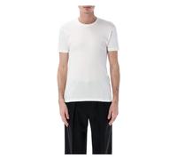 Tom Ford - T-Shirt Col Rond Perforé - Homme - Tops - Blanc - Taille: L