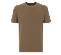 Tom Ford - T-shirt en coton lyocell - Homme - Tops - Brun - Taille: XL