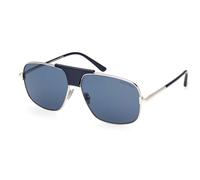 Tom Ford TEX Gafas, Shiny Palladium, 62 Unisex Adulto