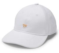 TOM FORD TF Casquette Baseball Unisexe En Toile Blanche, Logo Doré, BNWT