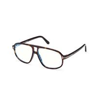 Tom Ford, unisex, Accessoires, Brun, Taille: 57 MM Blue Block Navigator Opticals
