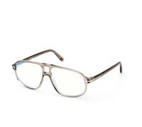 Tom Ford, unisex, Accessoires, Gris, Taille: 57 MM Blue Block Navigator Opticals