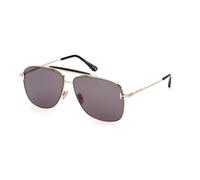 Tom Ford, unisex, Accessoires, Jaune, Taille: 60 MM Lunettes de soleil Rose Gold Grey Jaden FT