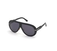 TOM FORD Unisex TOM FORD FT0836 TROY 01A Lunettes de soleil Acétate Noir Gris Pilote Normale