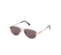 TOM FORD Unisex TOM FORD FT1356 ASTOR-02 28A Lunettes de soleil Métal Or Fumée Pilote Normale