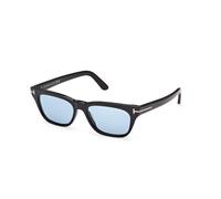 TOM FORD Unisex TOM FORD FT1362 PENN-02 01V Lunettes de soleil Acétate Noir Bleu Carré Normale