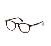 TOM FORD Unisex TOM FORD FT5401 052 Montures optiques Acétate Havane Ronde Normale