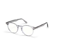 TOM FORD Unisex TOM FORD FT5557-B 020 Montures optiques Acétate Gris Ronde Normale