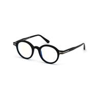 TOM FORD Unisex TOM FORD FT5664-B 001 Montures optiques Acétate Noir Ronde Normale
