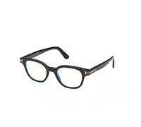 TOM FORD Unisex TOM FORD FT6130-B 001 Montures optiques Acétate Noir Carré Normale