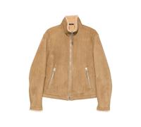 Tom Ford - Veste en daim avec garniture en shearling - Homme - Vestes - Brun - Taille: 3XL