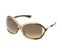Tom Ford - Whitney Oversized Soft Round Lunettes de soleil - Femme - Accessoires - Brun - Taille: 64 MM