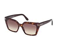 TOM FORD Winona Sunglasses, Dark Havana, 53/15/140 Unisex