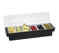 TOM FOX Récipient de rangement pour cocktails avec 6 compartiments de 473 ml