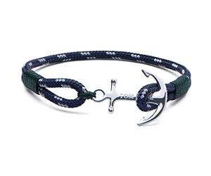 Tom Hope Femme Plaqué argent Bracelets multi-tours - Southern Green TM103