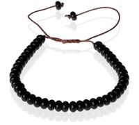 Tom Jaxon Perles Bracelet Onyx Pierre Naturelle Réglable, One Size, Pierre naturelle