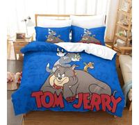 Tom&jerry Chambre D¿¿Coration Ensemble De Literie Motif Imprim¿¿ D Ultra Doux Housse De Couette Fermeture ¿¿Clair Dissimul¿¿E Housse De Couette Taie D'ore