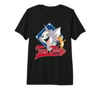 Tom & Jerry Diamond Faces T-Shirt Haut de Gamme
