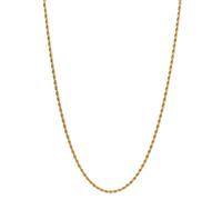 Tom Morris Rope Colliers 18 ct. Acier inoxydable plaqué or TM00029 - Homme - Acier inoxydable