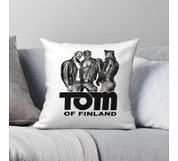 Tom Of Finland Yaoi Gay Gym Taie d'oreiller carrée Polyester Lin Velours Creative Fermeture éclair Housse de coussin décorative Canapé