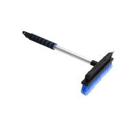 ToM PaR Brosse de Nettoyage 2 en 1 avec raclette | Poignée Ergonomique | Caoutchouc pour essuyer l'eau et la Vapeur | Poils durables | Vitres et rétroviseurs de Voiture | 43 cm | Bleu