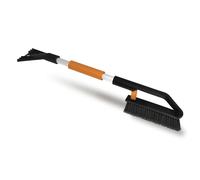 ToM PaR Brosse et grattoir | 2 en 1 | Gratte-Glace Voiture avec Balai | Brosse de Nettoyage | Poignée Robuste en Aluminium | Poignée Ergonomique et Souple | Longueur : 70 cm | Orange