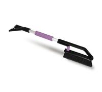 ToM PaR Brosse et grattoir | 2 en 1 | Gratte-Glace Voiture avec Balai | Brosse de Nettoyage | Poignée Robuste en Aluminium | Poignée Ergonomique et Souple | Longueur : 70 cm | Rose