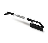 ToM PaR Brosse et grattoir | 2 en 1 | Gratte-Glace Voiture avec Balai | Brosse de Nettoyage | Poignée Robuste en Aluminium | Poignée Ergonomique et Souple | Longueur : 70 cm | Gris