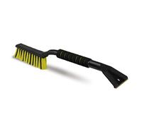 ToM PaR Brosse et grattoir | 2 en 1 | Poignée Chaude Soft-Touch | Gratte-Glace Voiture avec Balai | Grattoir pour Fines | Plastique résistant au Froid | Longueur : 50 cm | Jaune