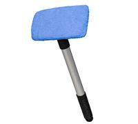 ToM PaR Nettoyant pour vitres de Voiture en Microfibre | avec Un Manche télescopique | Élimine la poussière la Vapeur d'eau I Tête pivotante à 3 Couches et à 180 degrés I Longueur : 38-52 cm I Blau