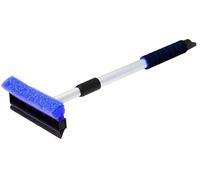 ToM PaR Raclette avec éponge | Essuie-Glace | Nettoyeur de vitres avec Bord en Caoutchouc pour enlever Les Insectes | Vitres de Voiture | Manche télescopique | Longueur: 54-84 cm | Bleu