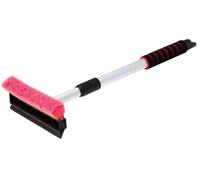 ToM PaR Raclette avec éponge | Essuie-Glace | Nettoyeur de vitres avec Bord en Caoutchouc pour enlever Les Insectes | Vitres de Voiture | Manche télescopique | Longueur: 54-84 cm | Rouge