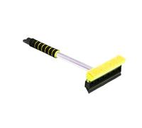 ToM PaR Raclette avec éponge | Nettoyeur de vitres avec Bord en Caoutchouc pour enlever Les Insectes | Vitres de Voiture, fenêtres et miroirs | Poignée Douce | Longueur: 43 cm | Jaune