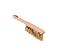 ToM PaR Skrubbborste i trä | Ergonomiskt trähandtag | Fina borststrån | Skrapar Inte | Obrytbart långt handtag | Deformeras Inte | För bilen | För hushållet | Längd: 33 cm