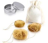 tom&pat® Éponge menstruelle avec fil • en éponge naturelle • alternative aux tampons • lavable et réutilisable • Dermatest excellent • boîte de voyage • qualité premium Grèce (Taille S, 3 x 3-5 cm)