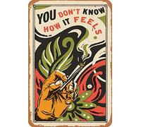 Tom Petty - Affiche 2020 Wildflowers You Don't Know How It Feels rétro en métal vintage 30,5 x 20,3 cm Décoration murale