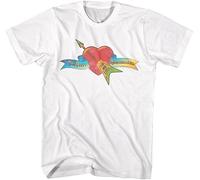 Tom Petty and The Heartbreakers Logo Adult Short Sleeve T Shirt Classic Rock Vintage Style Graphic Tees Manches Courtes(X-Large)