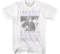 Tom Petty and The Heartbreakers T Shirt Great Wide Open Adult White Short Sleeve 90s Music Graphic Tees Manches Courtes(Large)