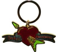 Tom Petty & The Heartbreakers - Porte-clés "Flying Heart" RO14317 (Taille unique) (Rouge/Vert/Doré)