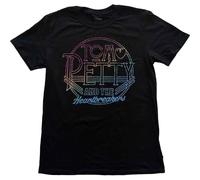 Tom Petty & The Heartbreakers T Shirt Circle Logo Nouveau Officiel Noir Size XL