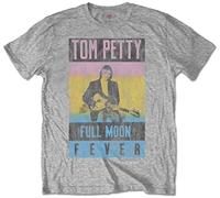 Tom Petty & The Heartbreakers T-Shirt « Full Moon Fever » (Gris) (Taille XL)