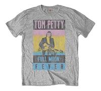 Tom Petty & the Heartbreakers - T-Shirt # M Grey Unisex # Full Moon Fever [Import]