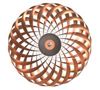Tom Rossau TR5 Applique aluminium brossé - cuivre - 60 cm