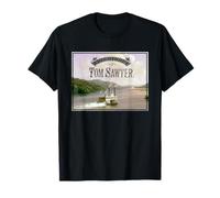 Tom Sawyer Adventures - Paysage du fleuve Mississippi T-Shirt
