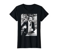 Tom Selleck Boire du Champagne à Londres 1985 T-Shirt, Femme, Noir, 3XL