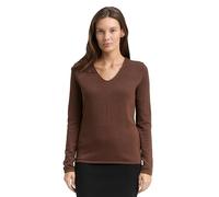 TOM TAILOR 1012976 Pull-Over Femme, 27506 - Marron Pétrole Foncé, S