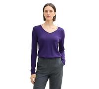 Tom Tailor 1012976 Pull-Over Femme, 36518 - Violet Cosmique, L